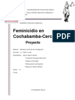 Feminicidio-Cercado Cochabamba