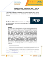 Continuing Training of Interpreted Guides For The Use of Haptic Social Communication and Effective Inclusion of Deafblind People