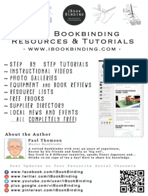 Book Binding Sewing Bands - iBookBinding - Bookbinding Tutorials & Resources