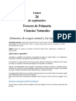 Primaria Tercero Lunes 26 de Septiembre C Naturales