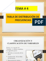 TEMA 4 Tabla de Distribucion de Frecuencias