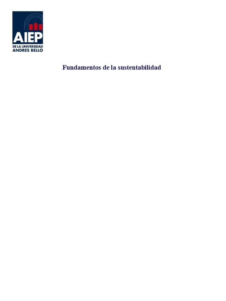 Fundamentos de la Sustentabilidad en Chile | PDF | Sustentabilidad ...