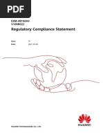 ESM-48150A3 V100R022 Regulatory Compliance Statement