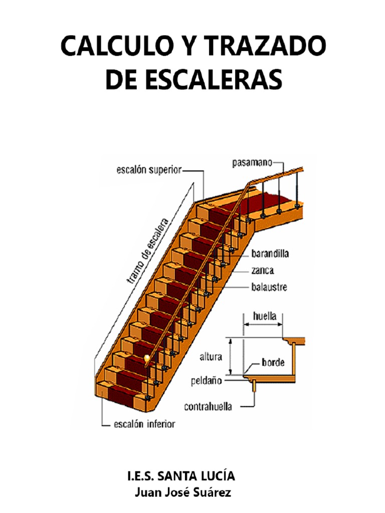 Cálculo de Huella y Contrahuella en Escaleras | PDF