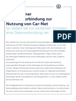 Volkswagen Car-Net WLAN Im Auto DE