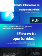 Curso Inteligencia Artificial Certificación Internacional