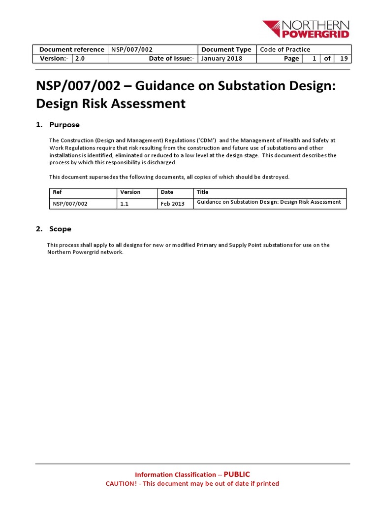 Substation Design Risk Assessment Guide | PDF | Risk Assessment ...