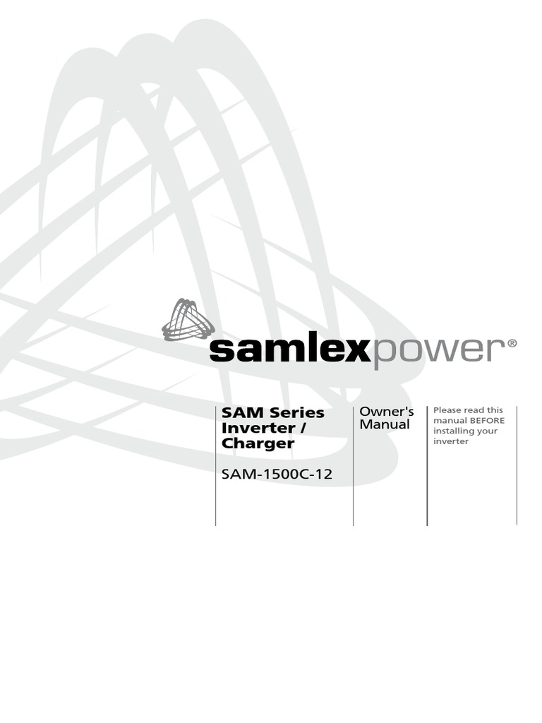Sam-1500c-12 Owners Guide | PDF
