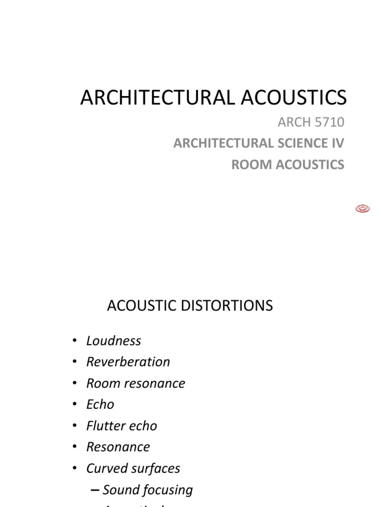 Lecture 6 2021 | PDF | Acoustics | Sound