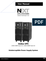 NEXT UPS Systems Logix Tower 3-3 Usermanual