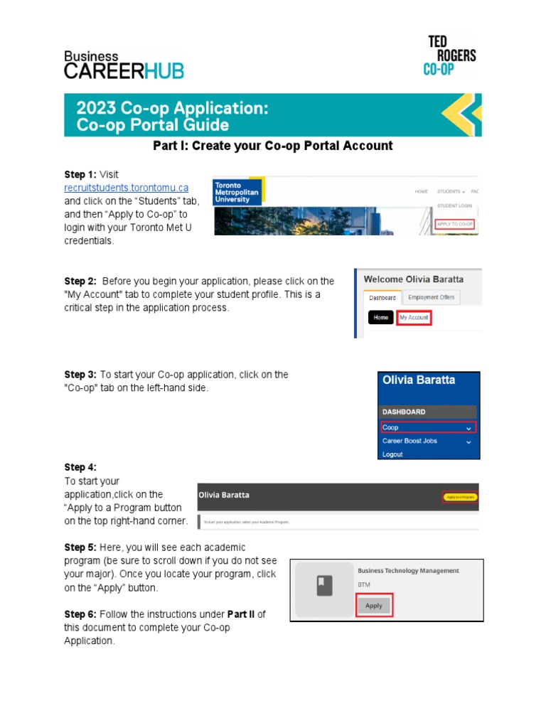 ted-rogers-co-op-application-2023-co-op-portal-account-guide-pdf