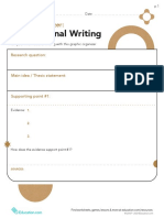 Graphic Organizer Informational Writing