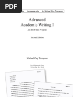 Advanced Academic Writing I Student Sample Pages