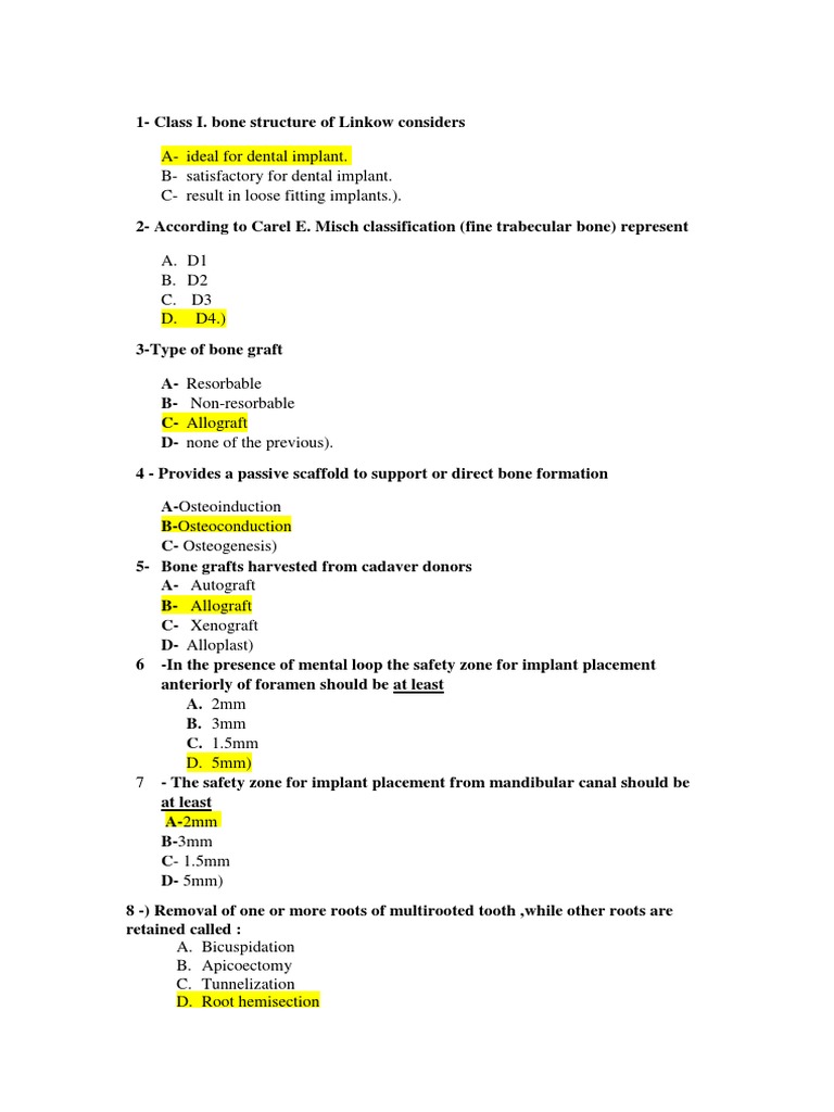 Oral Surgery Exam PDF