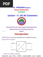 Lecture - 5: DC-AC Converters: Ug - Program