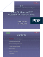 Plasma Nitriding and PVD Processes for Titanium Alloys