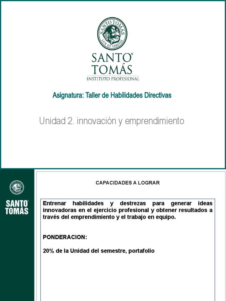 Unidad 2 Innovacion Y Emprendimiento Pdf Innovación Iniciativa