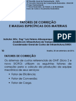 Curso de Custos - RAPv - 2016 - Aula 10 - Fatores de Correção e Massas Específicas