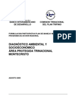 Diagnostico Ambiental y Socioeconomico Del Area Protegida Trinacional Montecristo