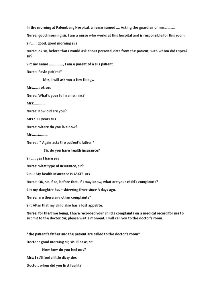 Nurse-Patient Interaction at Hospital | PDF | Wellness | Self-Improvement
