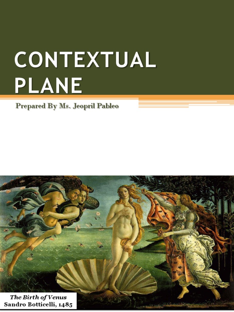 Contextual Plane Evaluative Plane PDF Raphael Paintings
