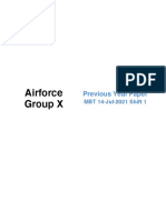 Airforce Group X: Previous Y Ear P Aper