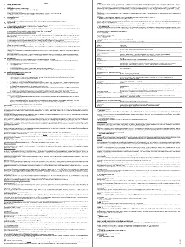 Isocheck 10 MG 20 MG | PDF | Depresión (estado de ánimo) | Medicamentos ...