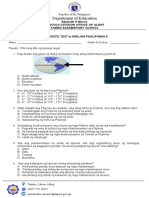 DIAGNOSTIC TEST in ARALING PANLIPUNAN 5