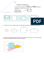 Prueba de Calculo de Áreas Paralelepipedos - Prismas - 7° Año - Mayo - 2023 - 1