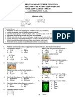 Soal PAT Kelas VIII - Bahasa Arab