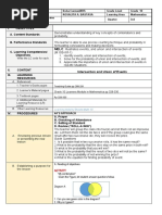 Math 10LP For CO q3 Intersection and Union of Events