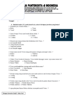 SOAL ULANGAN - Kelas Yoel