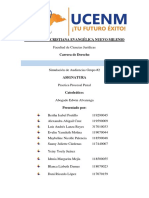 Tabla de Evaluación Simulación de Audiencias Del Grupo #2