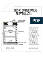Cisternas Subterraneas Prefabricadas: Sección Corte