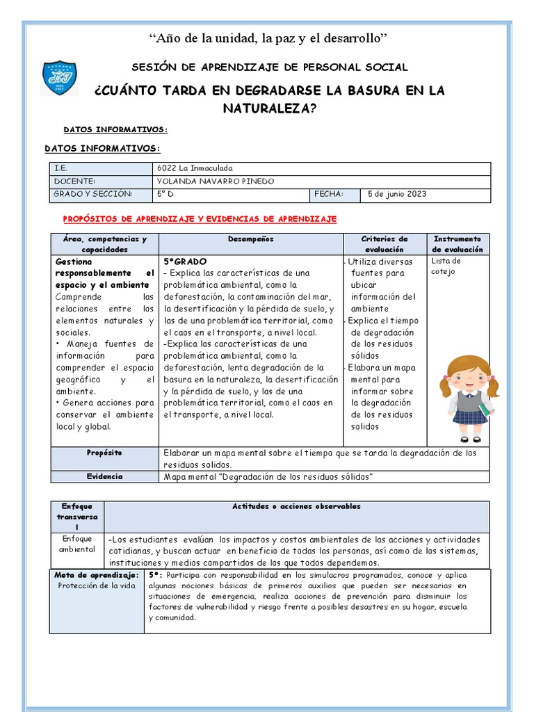 Tiempo de degradación de la basura | PDF | Residuos | Microorganismo