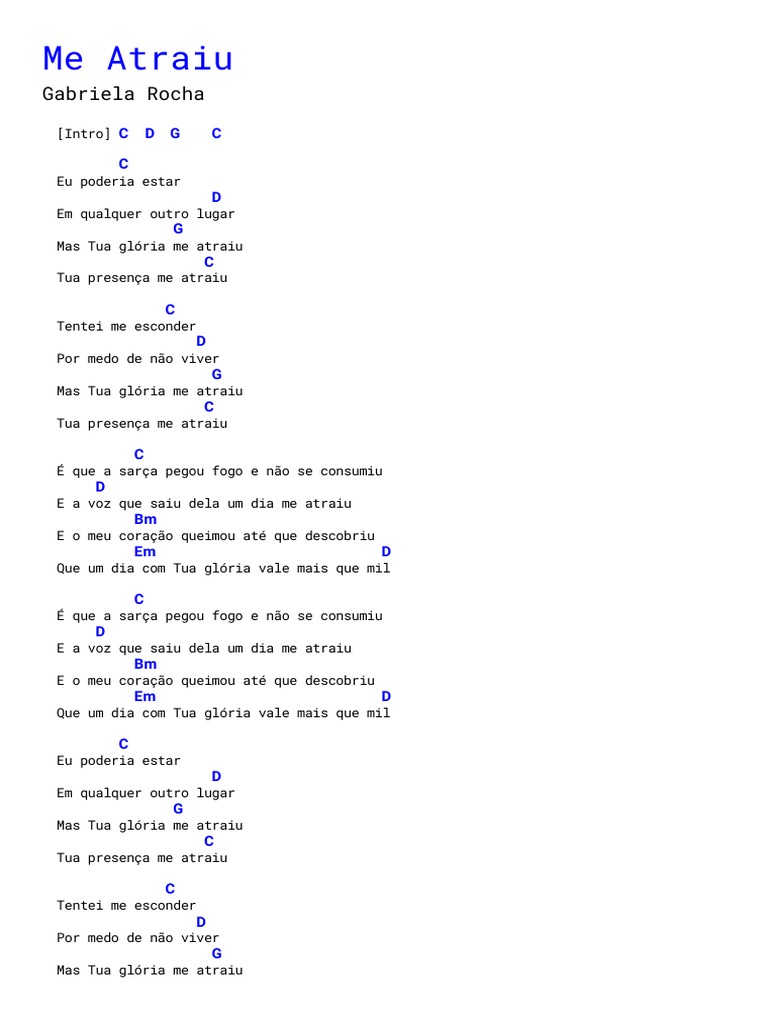 Me Atraiu Simplificada Gabriela Rocha PDF