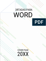 Portada Creativa para Word 2