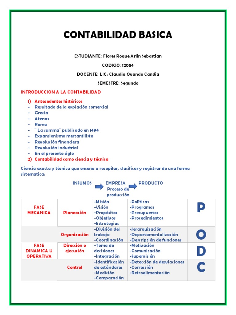 CONTABILIDAD BASICA | PDF | Contabilidad | Negocios económicos
