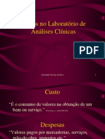 Custos No Lab de Analises Clinicas