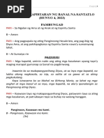 Holy Mass Guide (Tagalog Edition) | PDF