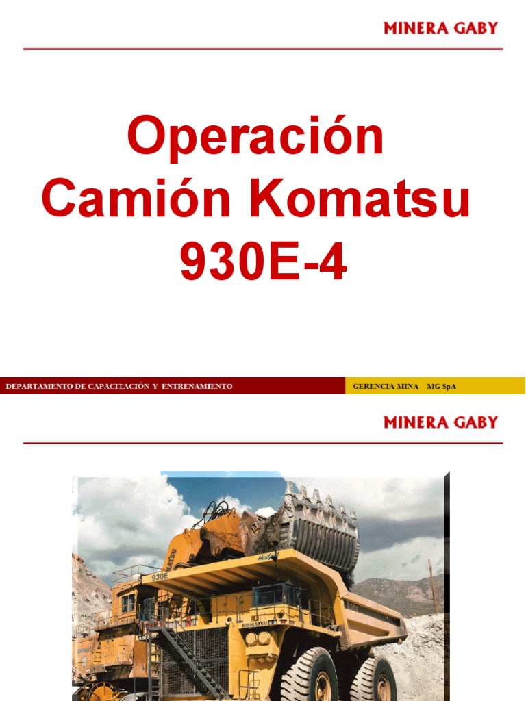 930E - 4 Operacion y Mantención 2 | PDF | Camión | Ingenieria Eléctrica