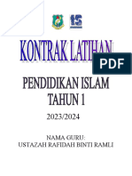 Kontrak Latihan Tahun 1 Pendidikan Islam 2023