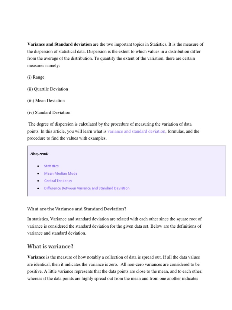 Standard Deviation Made Easy Pdf Standard Deviation Variance