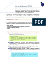 Insertar Videos en Un Documento HTML