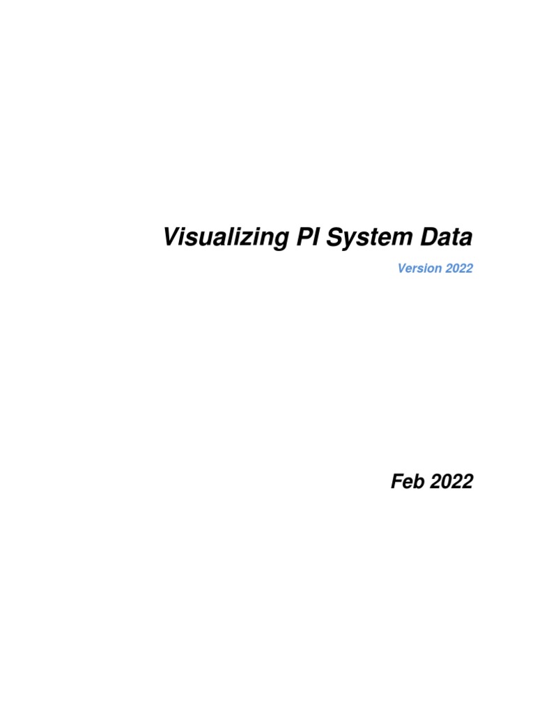Visualizing Pi System Data WorkBook | PDF | Server (Computing ...