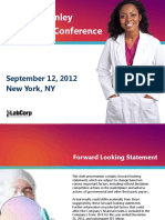 LabCorp Presentation - Morgan Stanley Healthcare Conference - Final 09-12-12