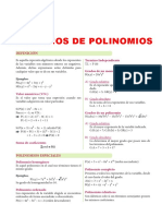 Ejercicios de Polinomios para Cuarto Grado de Secundaria