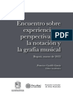 2 - Encuentro Sobre Experiencias y Perspectivas de La Notación y La Grafía Musical