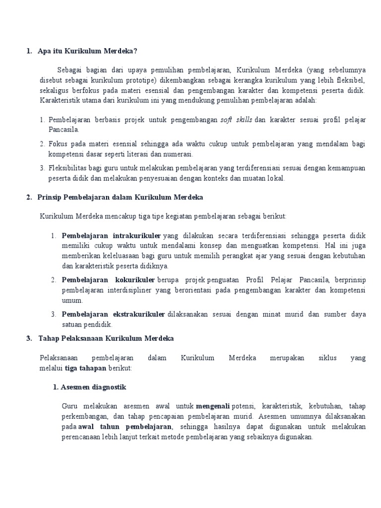 Apa Itu Kurikulum Merdeka Pdf