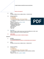 Ejercicios Sobre Prueba de Hipótesis Dos Muestras